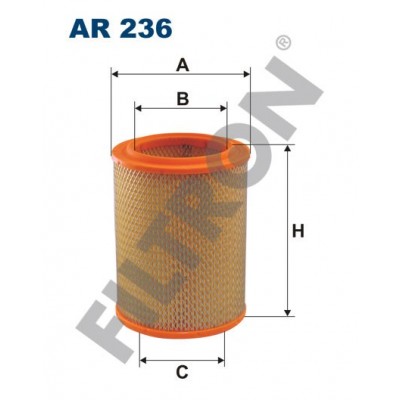 Filtro de Aire Filtron AR236 Aro 10, Aston Martin V8, Lotus Europa, Renault Alpine, Estafette, Fuego, Master, R11, R12, R15