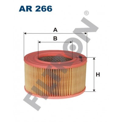 Filtro de Aire Filtron AR266 Daf 400, Rover Ambassador, Saab 900, Volkswagen Transporter (T3)