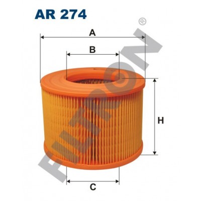 Filtro de Aire Filtron AR274 Renault Laguna I, Megane, Megane Coupe, R19, R19 Chamade, R21, Scenic I (FL)