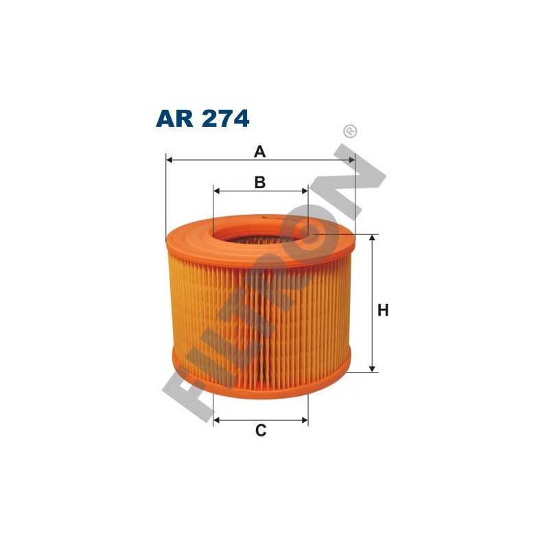 Filtro de Aire Filtron AR274 Renault Laguna I, Megane, Megane Coupe, R19, R19 Chamade, R21, Scenic I (FL)