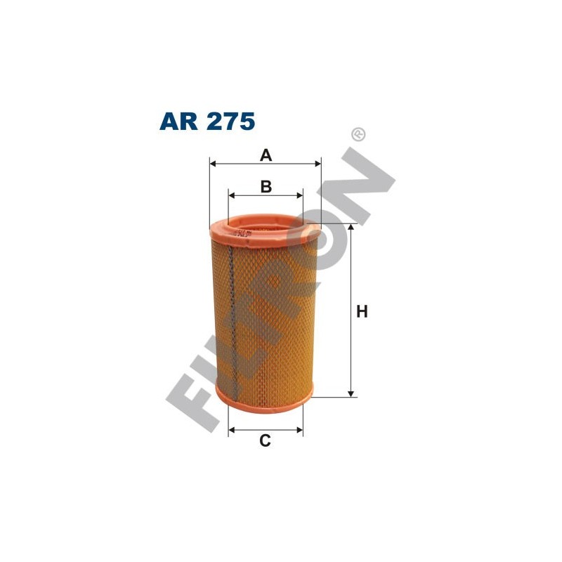 Filtro de Aire Filtron AR275 Citroën CX, Renault Espace I (84-92), Espace II (91-96), Fuego, Megane, Megane Coupe, R18, R19