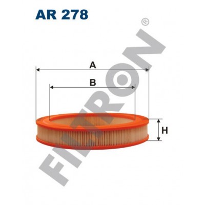 Filtro de Aire Filtron AR278 Honda Civic III, CRX (Civic CRX), Integra, Rover 200, Suzuki Swift I, Swift II