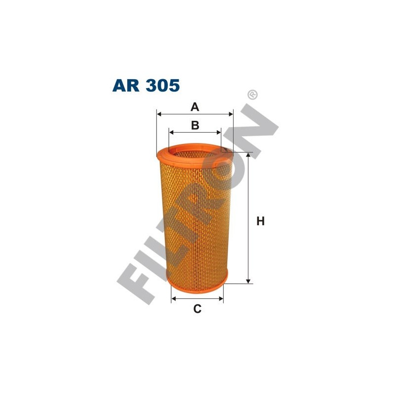 Filtro de Aire Filtron AR305 Renault Alpine, Clio II, Espace II (91-96), R11, R19, R19 Chamade, R21, R21 Manager, R25, R5 II