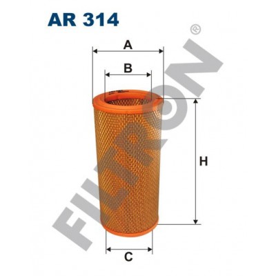 Filtro de Aire Filtron AR314 Citroën Xantia, Xsara, ZX, Peugeot 306, 309, 405