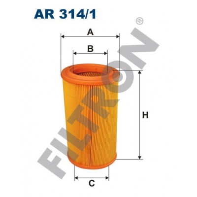 Filtro de Aire Filtron AR314/1 Citroën Berlingo I, Xsara, Peugeot 306, Partner I