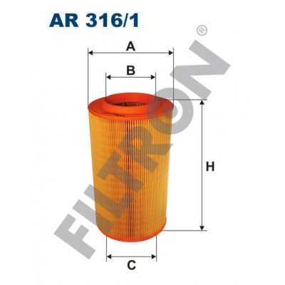 Filtro de Aire Filtron AR316/1 Citroën Jumper III, Fiat Ducato 2007, Peugeot Boxer III