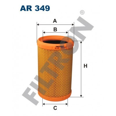 Filtro de Aire Filtron AR349 Nissan Kubistar, Renault Clio, Clio II, Kangoo, Twingo, Twingo II