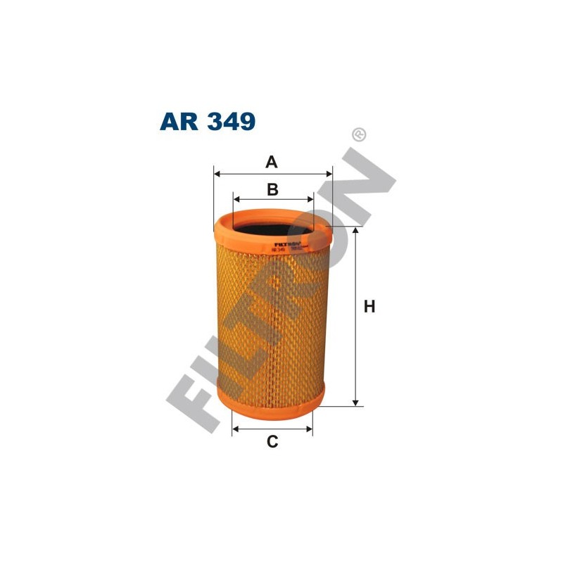 Filtro de Aire Filtron AR349 Nissan Kubistar, Renault Clio, Clio II, Kangoo, Twingo, Twingo II