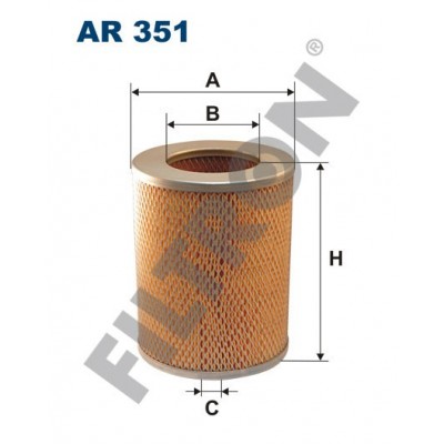 Filtro de Aire Filtron AR351 Bedford Midi/Euro-Midi, Isuzu WFR/WFS, Midi, Toyota Landcruiser