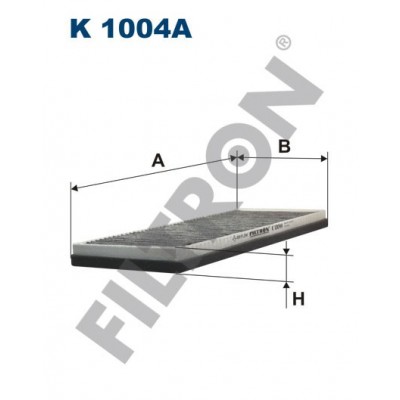 Filtro de Habitáculo Filtron K1004A Audi A4 (B5/8D), Cabriolet, Coupe, Coupe Quattro, Volkswagen Passat (3B2/3B5)