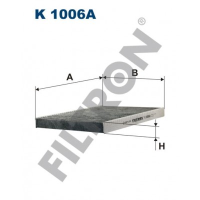 Filtro de Habitáculo Filtron K1006A Audi A3, TT, Seat Arosa, Cordoba, Ibiza II/III, Inca, Leon I, Toledo II, Skoda Octavia