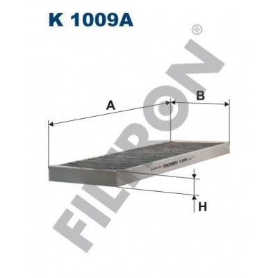 Filtro de Habitáculo Filtron K1009A Opel Vectra B, Vauxhall Vectra MK1