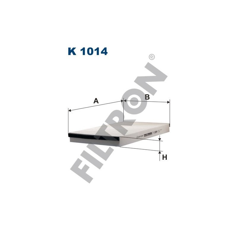 Filtro de Habitáculo Filtron K1014 Lada (BA3) Chevrolet Niva (2123), Opel Astra Classic II, Astra G/Cabrio/Coupe (Astra II)