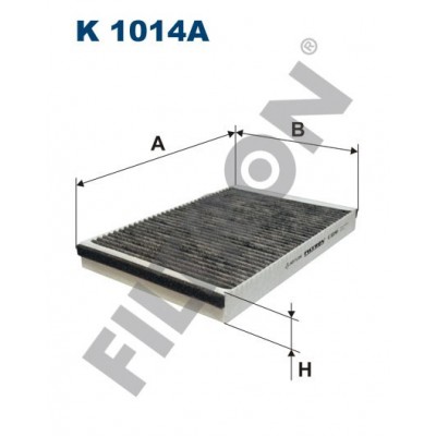 Filtro de Habitáculo Filtron K1014A Opel Astra Classic II, Astra G/Cabrio/Coupe (Astra II), Astra H (Astra III), Zafira I