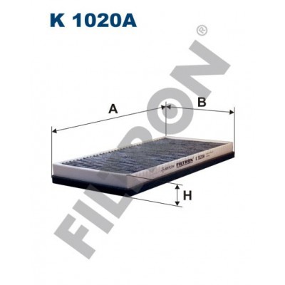 Filtro de Habitáculo Filtron K1020A Peugeot 406, 406 Coupe, Porsche 911 (996) 97-05, 911 (997) 04-, Boxster/Boxster S