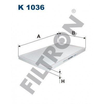 Filtro de Habitáculo Filtron K1036 Audi A6 (4A/C4), A6 Quattro/Allroad