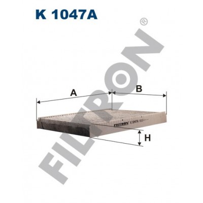 Filtro de Habitáculo Filtron K1047A Audi A3 (8L1), TT (8N), Volkswagen Bora, Golf IV, New Beetle, Polo III