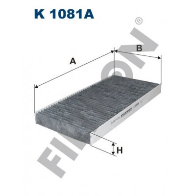 Filtro de Habitáculo Filtron K1081A Fiat Croma II, Opel Combo B, Corsa C, Signum, Tigra II, Vectra C, Saab 9-3 (II/YS3F)