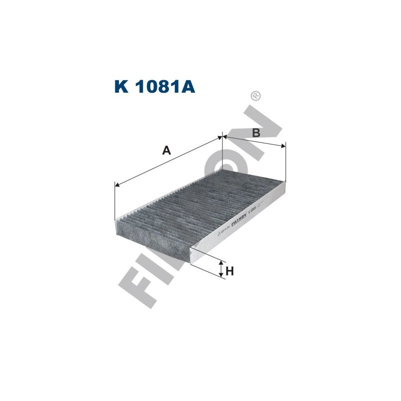 Filtro de Habitáculo Filtron K1081A Fiat Croma II, Opel Combo B, Corsa C, Signum, Tigra II, Vectra C, Saab 9-3 (II/YS3F)