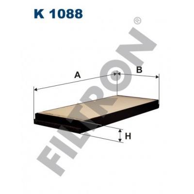 Filtro de Habitáculo Filtron K1088 Mercedes Sprinter 208-216, Sprinter 308-316, Sprinter 408-416, Volkswagen LT 28, LT 35