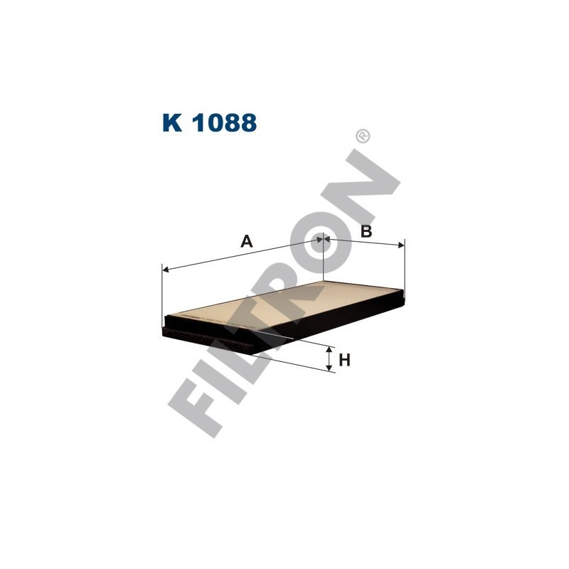 Filtro de Habitáculo Filtron K1088 Mercedes Sprinter 208-216, Sprinter 308-316, Sprinter 408-416, Volkswagen LT 28, LT 35