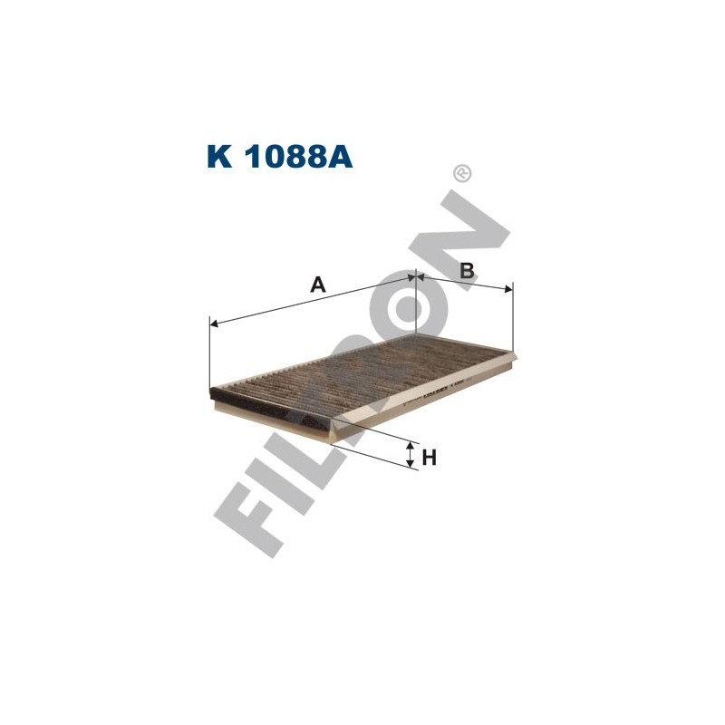 Filtro de Habitáculo Filtron K1088A Mercedes Sprinter 208-216, Sprinter 308-316, Sprinter 408-416, Volkswagen LT 28, LT 35