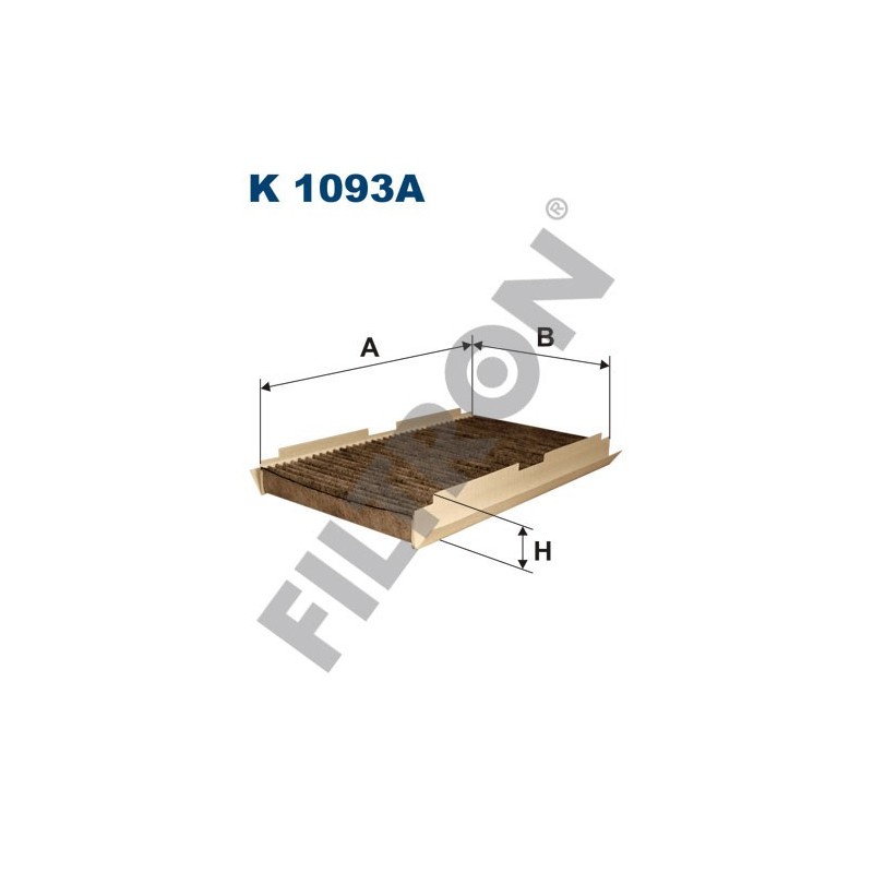 Filtro de Habitáculo Filtron K1093A Citroën C2, C3, C3 Picasso, C4, C4 II, DS4, Peugeot 1007, 307/307 SW, 308, RCZ