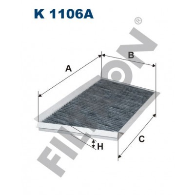 Filtro de Habitáculo Filtron K1106A Mercedes C (W203/C203/T203), CLC (CL203), CLK (A/C209)