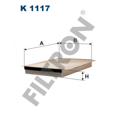 Filtro de Habitáculo Filtron K1117 Volvo 850, C70, S70, S90, V70, V90