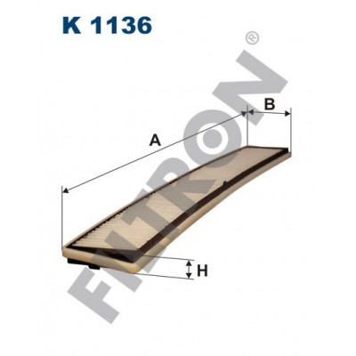 Filtro de Habitáculo Filtron K1136 BMW Serie 3 (E46), Serie X3 (E83)