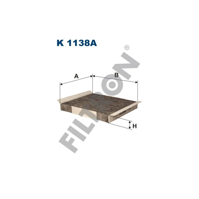 Filtro de Habitáculo Filtron K1138A Opel Meriva A, Vauxhall Meriva A