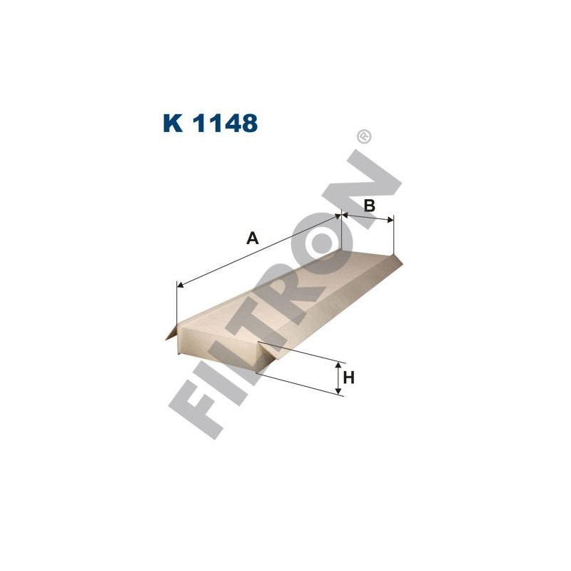 Filtro de Habitáculo Filtron K1148 Ford Mondeo III (00-07), Jaguar X-Type (CF1)