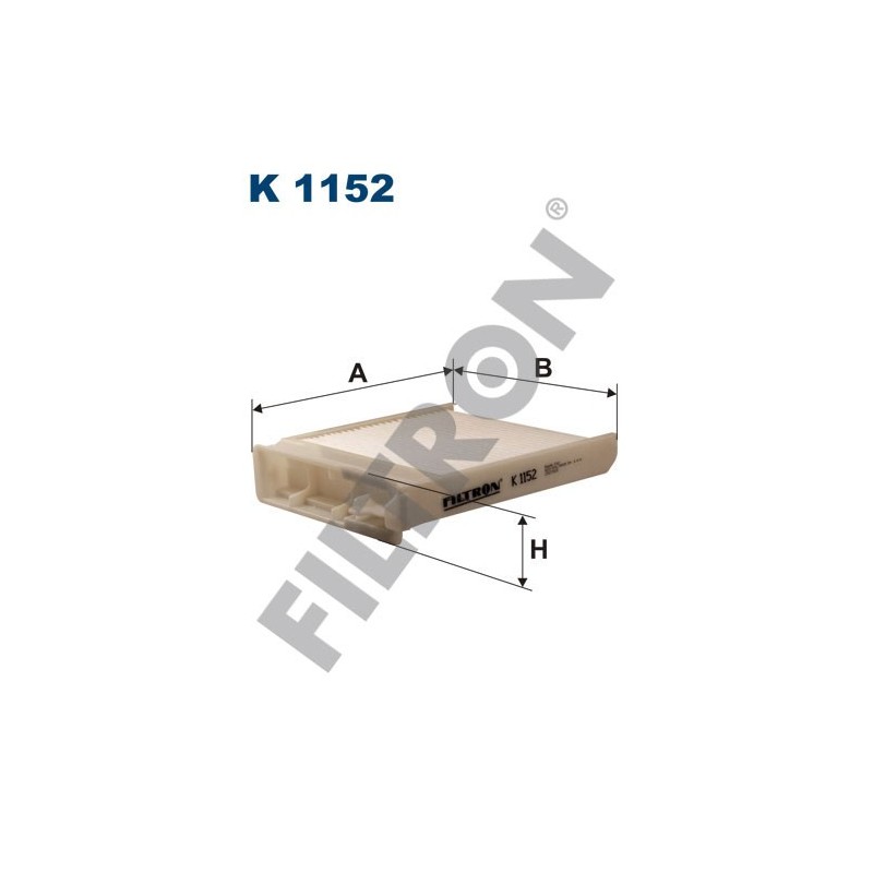 Filtro de Habitáculo Filtron K1152 Dacia Duster II, Logan, Sandero, Nissan Almera (G15), March III, Micra III, Note, NV200