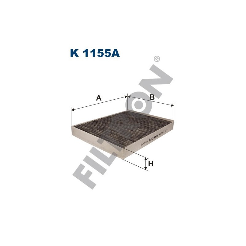 Filtro de Habitáculo Filtron K1155A Audi Q7 (4L), Porsche Cayenne/Cayenne S, Volkswagen Amarok, Caravelle (T5), Touareg