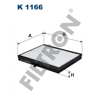 Filtro de Habitáculo Filtron K1166 Chevrolet Europe (GM) Lacetti, Daewoo (Chevrolet) Nubira II