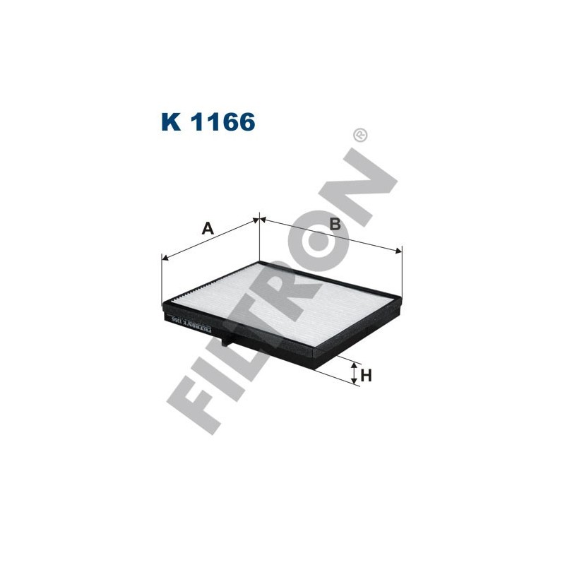 Filtro de Habitáculo Filtron K1166 Chevrolet Europe (GM) Lacetti, Daewoo (Chevrolet) Nubira II