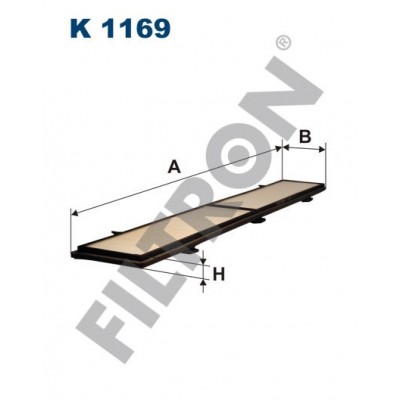 Filtro de Habitáculo Filtron K1169 BMW Serie 1 (E81/E82/E87/E88), Serie 3 (E90/E91/E92/E93), Serie X1 (E84)