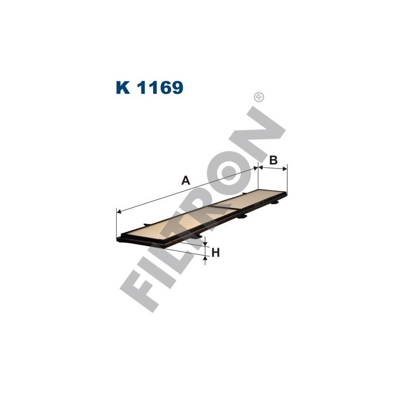 Filtro de Habitáculo Filtron K1169 BMW Serie 1 (E81/E82/E87/E88), Serie 3 (E90/E91/E92/E93), Serie X1 (E84)