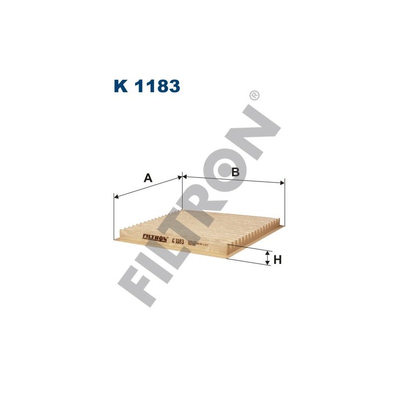 Filtro de Habitáculo Filtron K1183 Chery Tiggo, Lifan Celliya/Breez (520), Solano (620), X60, Subaru Legacy III, Outback II