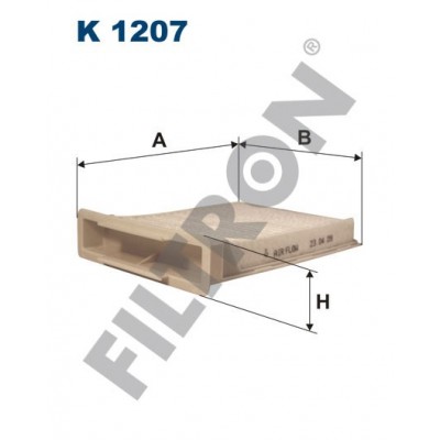 Filtro de Habitáculo Filtron K1207 Citroën C1, Peugeot 107, Toyota Aygo