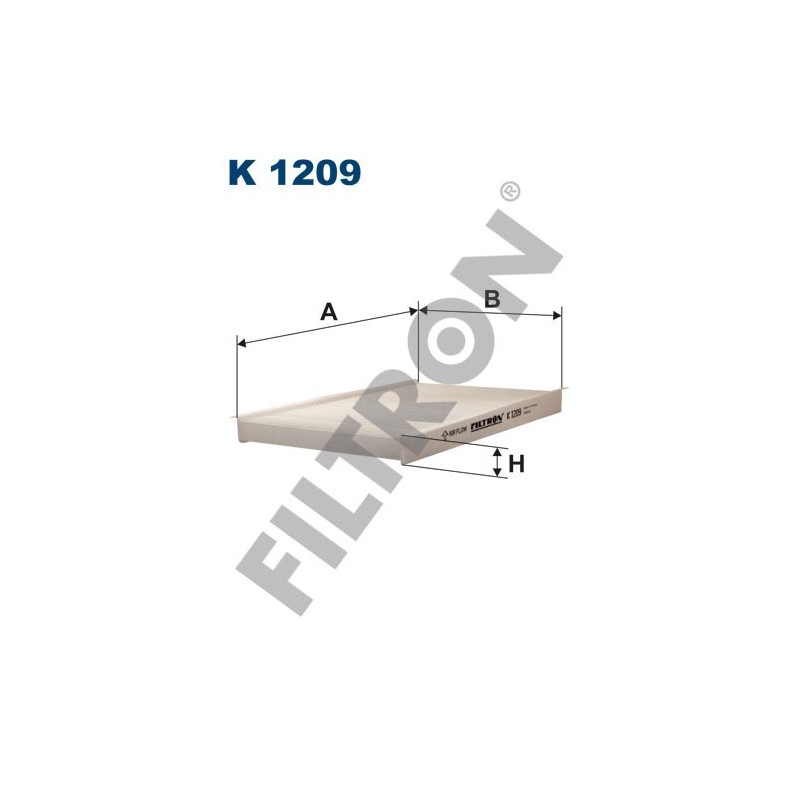 Filtro de Habitáculo Filtron K1209 Fiat Albea, Palio, Strada