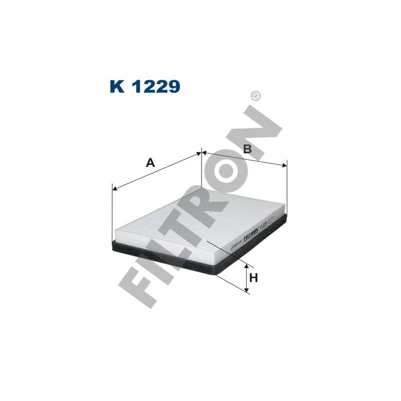Filtro de Habitáculo Filtron K1229 Chevrolet Niva, Datsun Mi-Do, On-Do, Lada (BA3) Granta (2190), Kalina (1117/1118/1119/1120)
