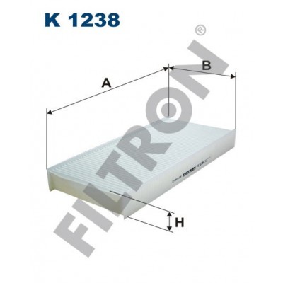 Filtro de Habitáculo Filtron K1238 Citroën Jumpy II, Fiat Scudo II, Peugeot Expert II, Toyota Proace