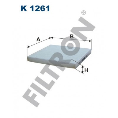 Filtro de Habitáculo Filtron K1261 Citroën Jumper III, Fiat Ducato 2007, Peugeot Boxer III