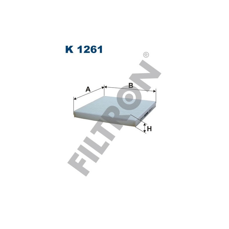 Filtro de Habitáculo Filtron K1261 Citroën Jumper III, Fiat Ducato 2007, Peugeot Boxer III