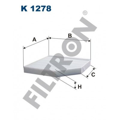 Filtro de Habitáculo Filtron K1278 Audi A4 (B8/8K), A5 (8T), Q5 (8R)