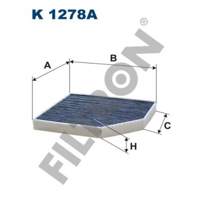 Filtro de Habitáculo Filtron K1278A Audi A4 (B8/8K), A5 (8T), Q5 (8R)