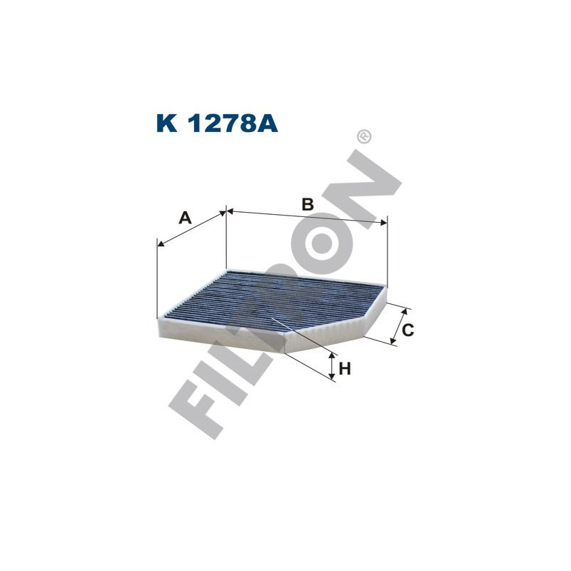 Filtro de Habitáculo Filtron K1278A Audi A4 (B8/8K), A5 (8T), Q5 (8R)