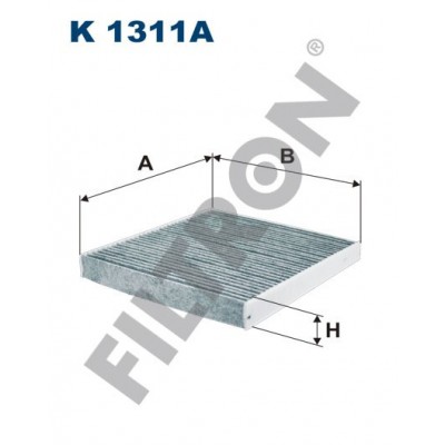 Filtro de Habitáculo Filtron K1311A Audi A3 III,Q2 (GA),TT III,Q3 (F3), MAN TGE (17-), Seat Ateca, Leon III, Skoda Karoq