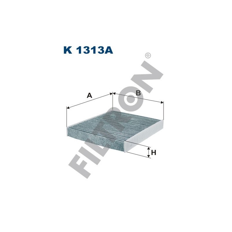 Filtro de Habitáculo Filtron K1313A Audi A1 (8X), Seat Ibiza V, Toledo IV, Skoda Fabia II, Fabia III, Praktik, Rapid, Roomster